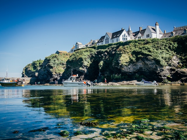 View across Port Isaac bay, Cornwall