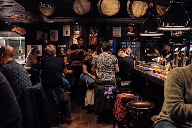 people in a pub